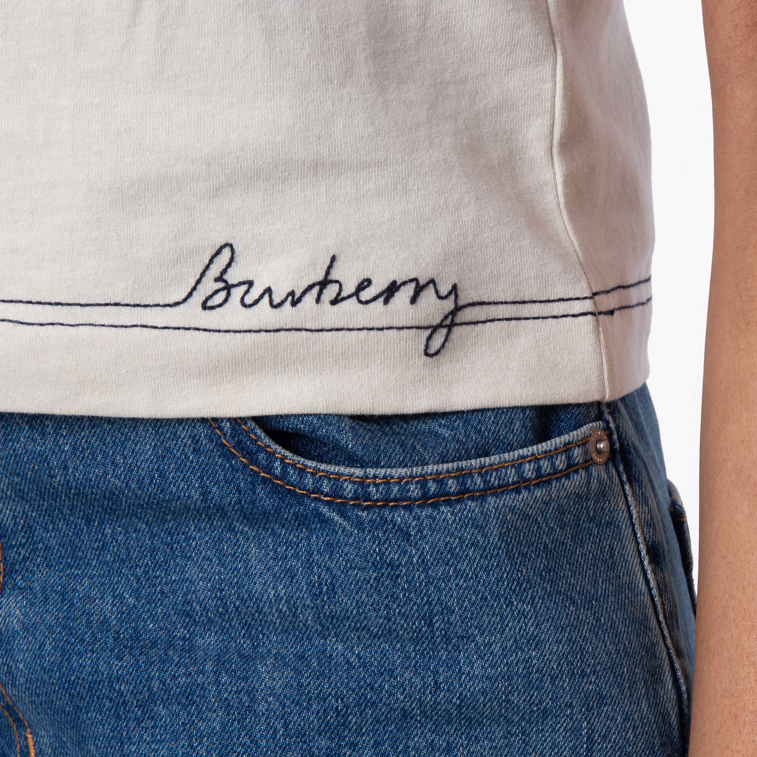 Burberry Short Sleeve Cotton T-Shirt