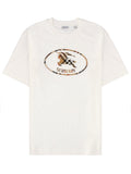 White Check Oval Graphic T-Shirt
